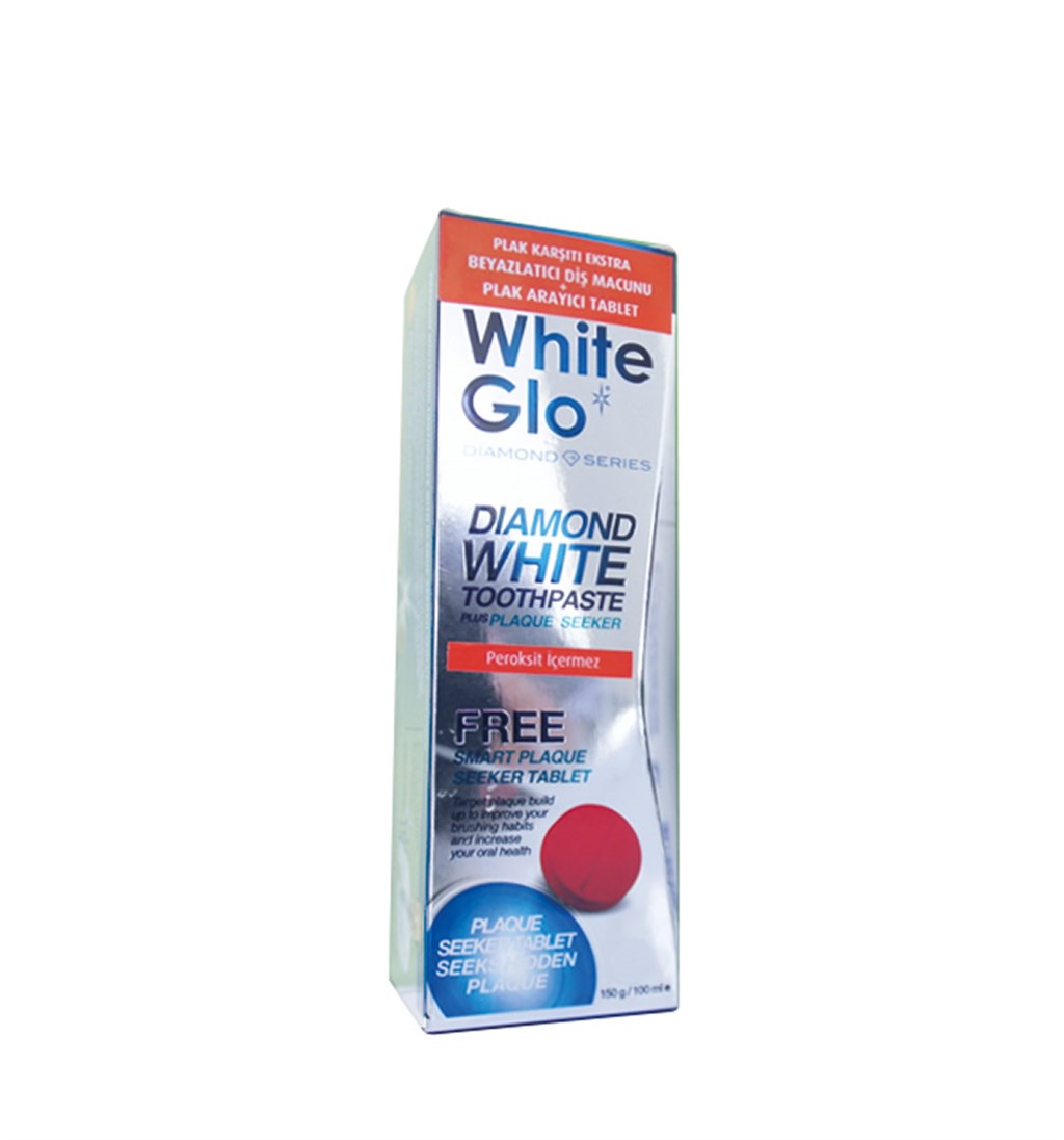 WHİTE GLO PLAK KARŞITI EXTRA BEYAZLATICI DİŞ MACUNU 100ML & PLAK ARAYICI TABLET