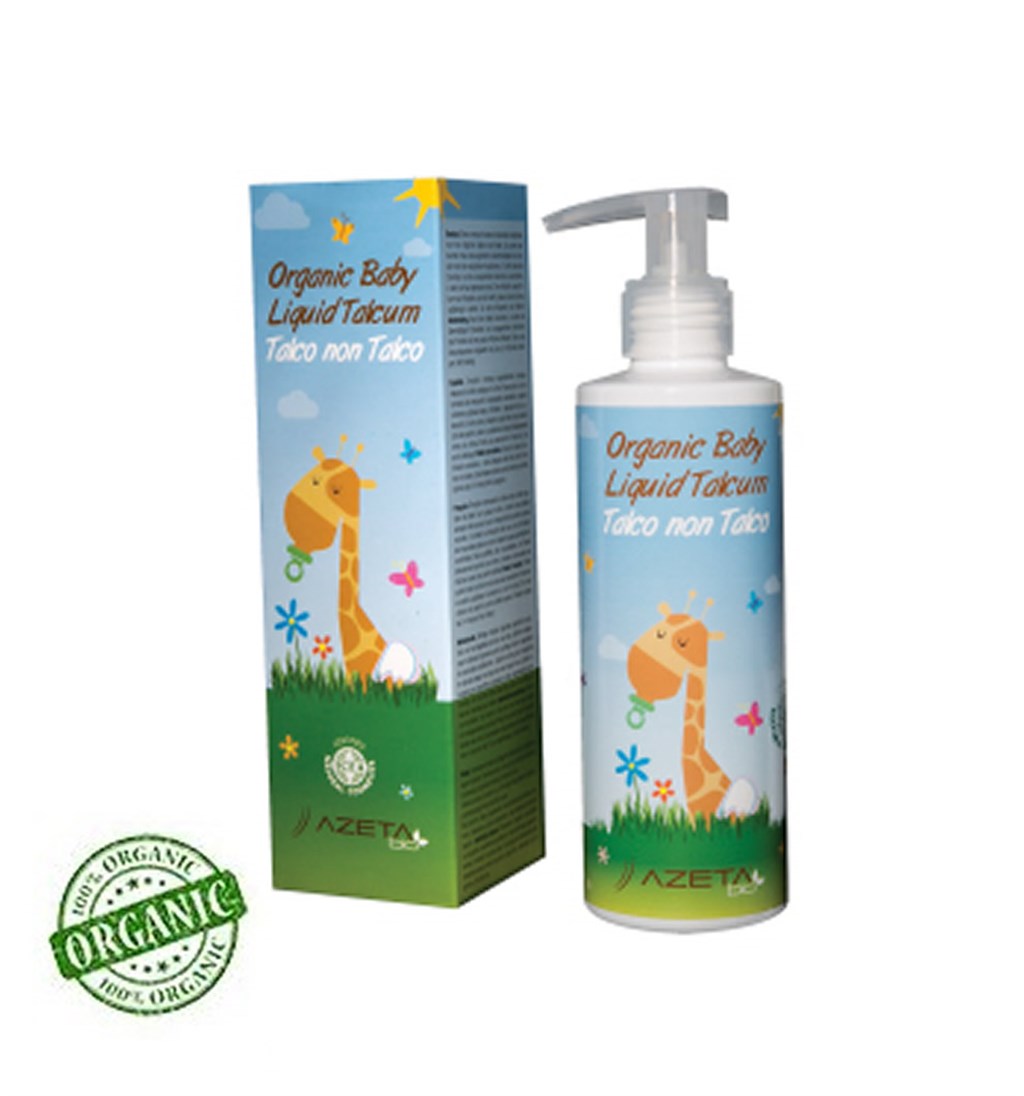 AZETABİO ORGANİK BEBEK LİKİT TALK 200 ML