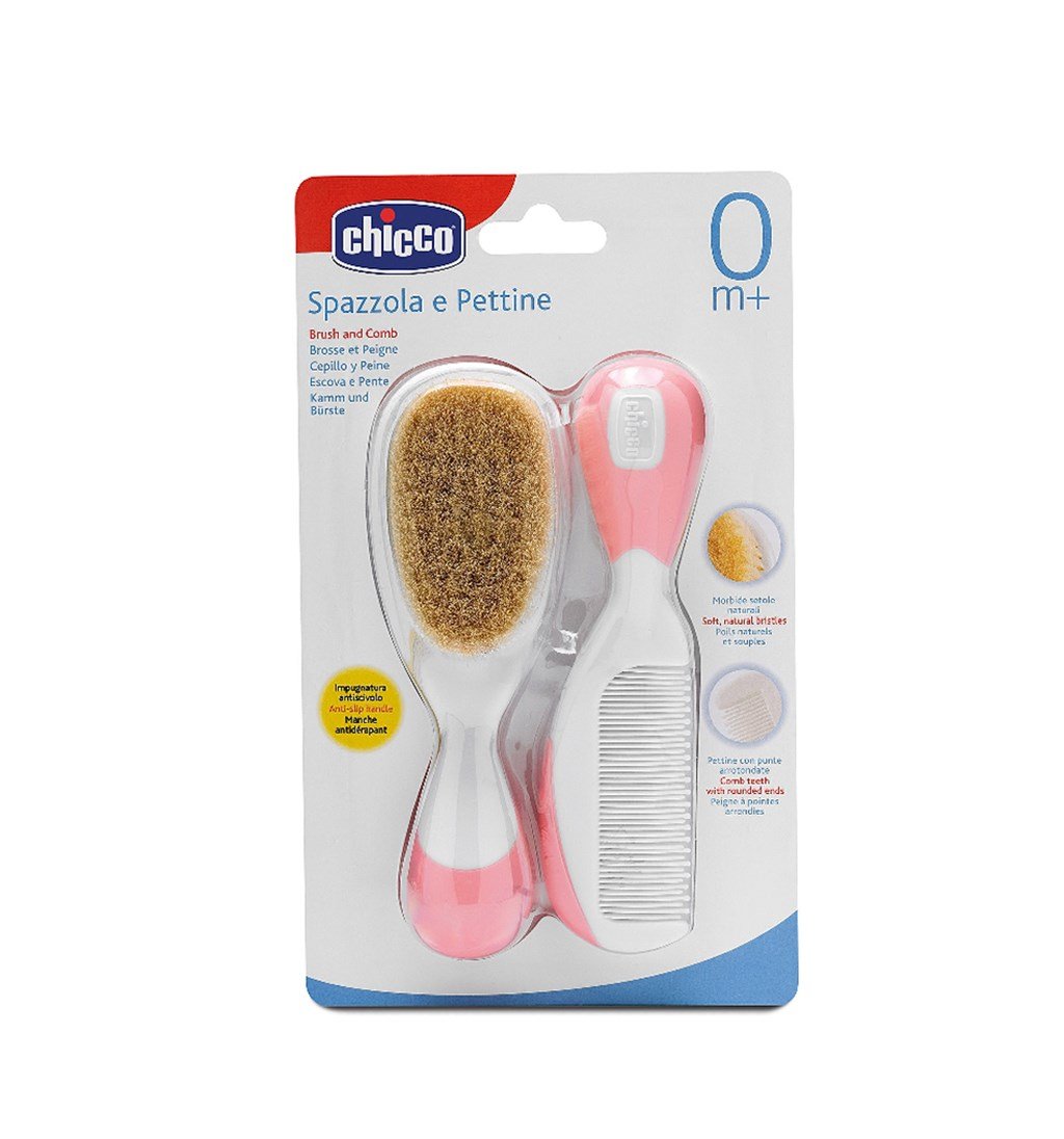 CHİCCO TARAK & FIRÇA SETİ (PEMBE)