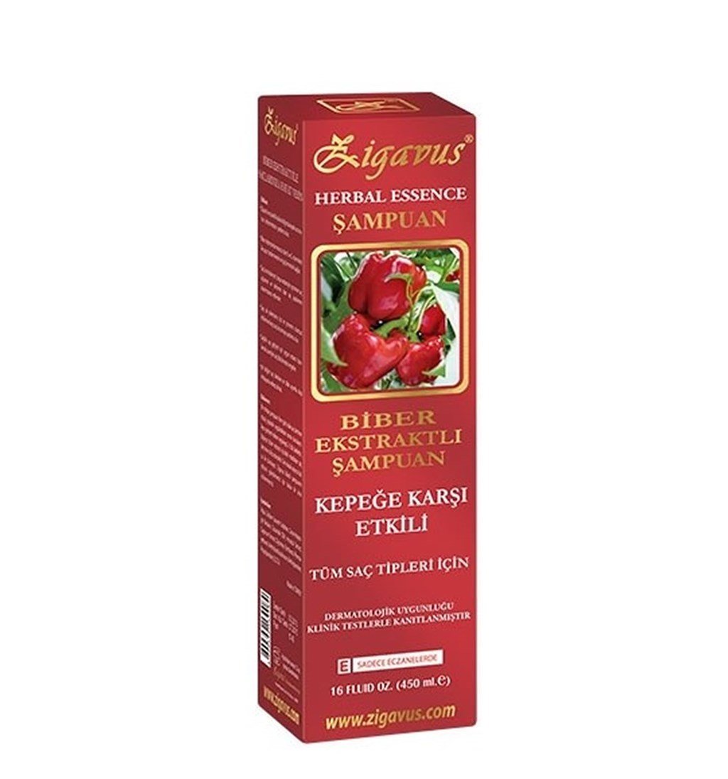 ZİGAVUS BİBERLİ ŞAMPUAN 450 ML