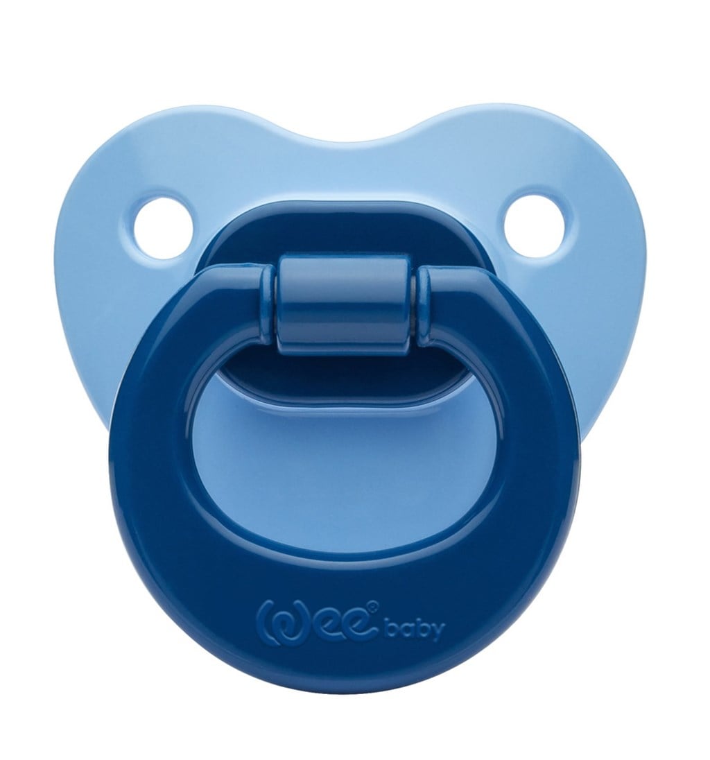 WEE BABY MAT GÖVDELİ DAMAKLI EMZİK 18AY+ NO.3 - MAVİ