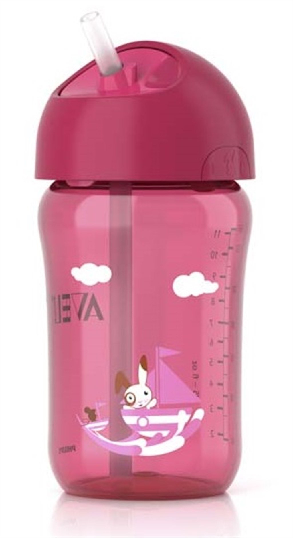 AVENT DESENLİ MAGİC DAMLATMAZ BARDAK 260 ML PİPETLİ PEMBE