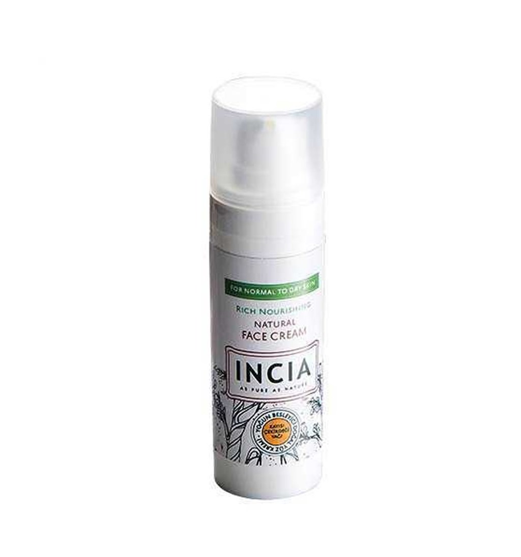 İNCİA YOĞUN NEMLENDİRİCİ DOĞAL YÜZ KREMİ KURU CİLT 30ML