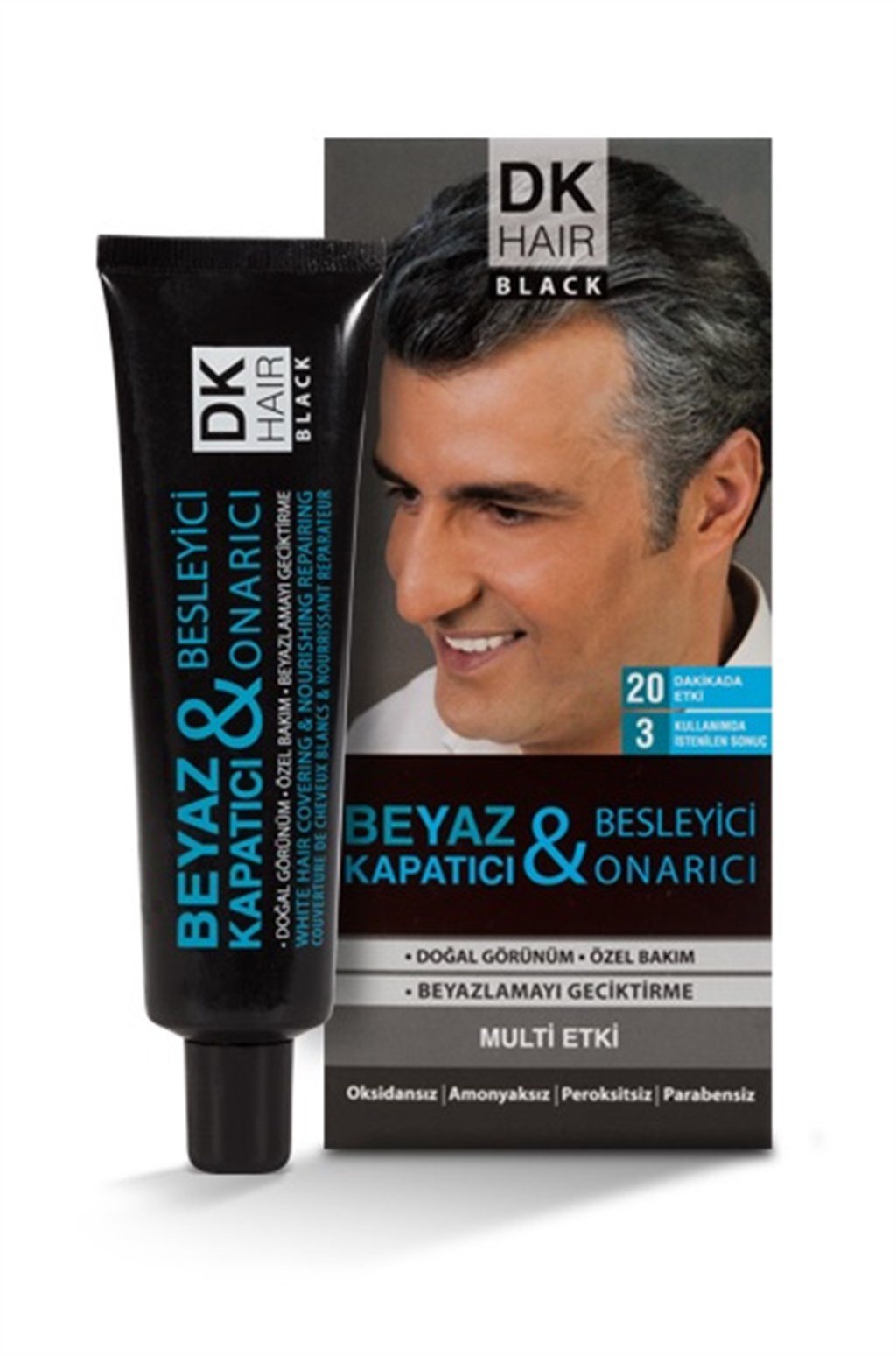 DK HAİR BLACK BEYAZ SAÇ KAPATICI 60G