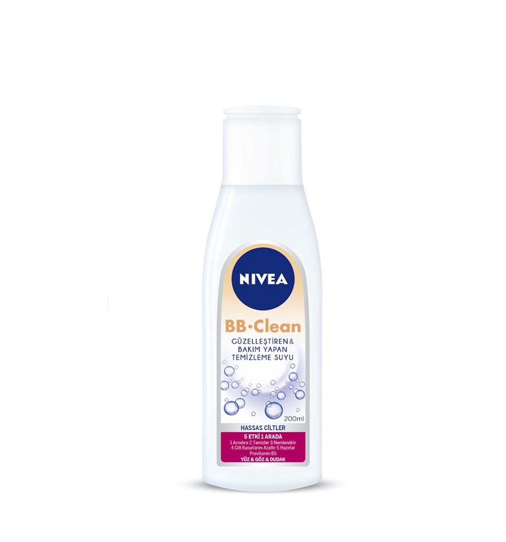 NİVEA BB CLEAN HASSAS CİLTLER TEMİZLEME SUYU 200ML