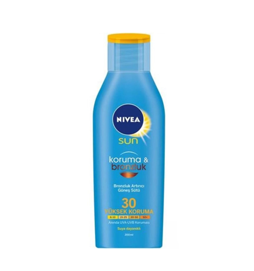 NİVEA SUN KORUMA & BRONZLUK SPF30 BRONZLUK ARTTIRICI GÜNEŞ SÜTÜ 200ML