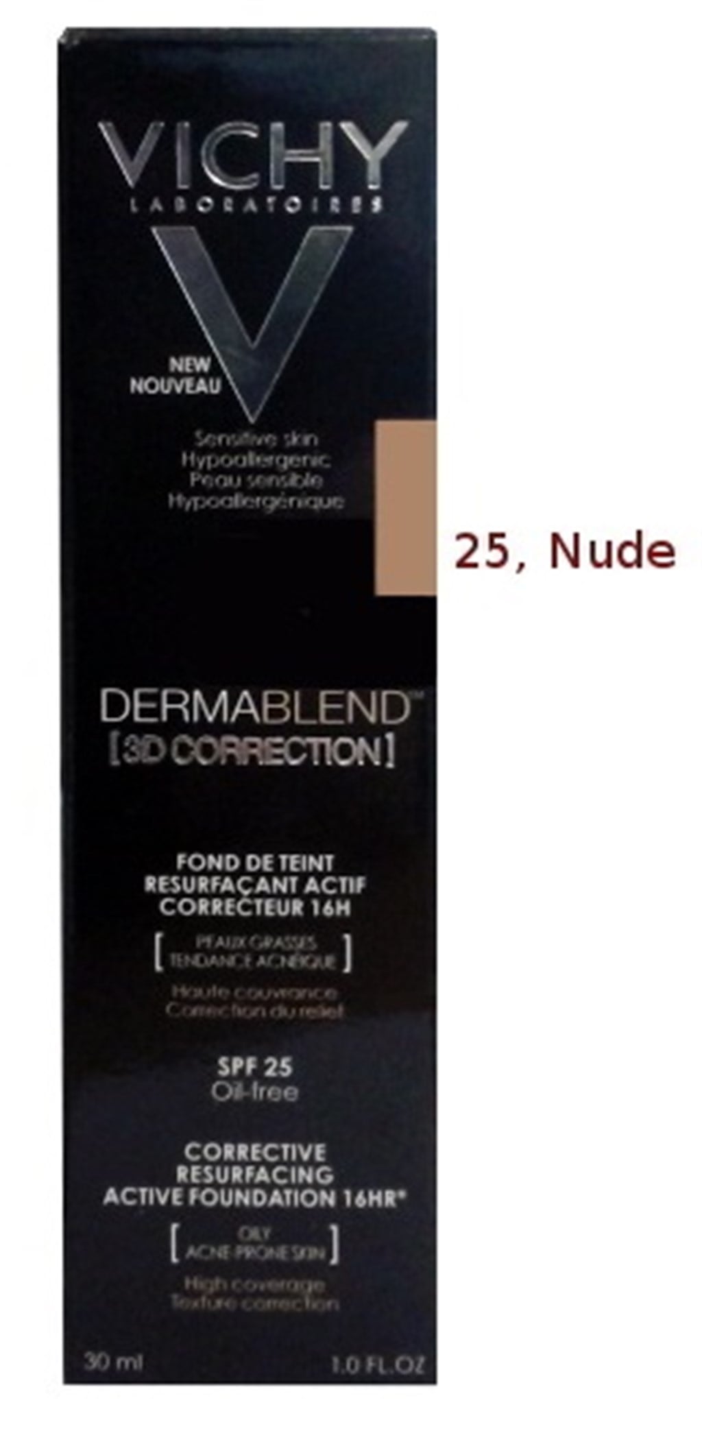 VİCHY DERMABLEND 3D 25 30 ML FONDÖTEN (ORTA TON 25)