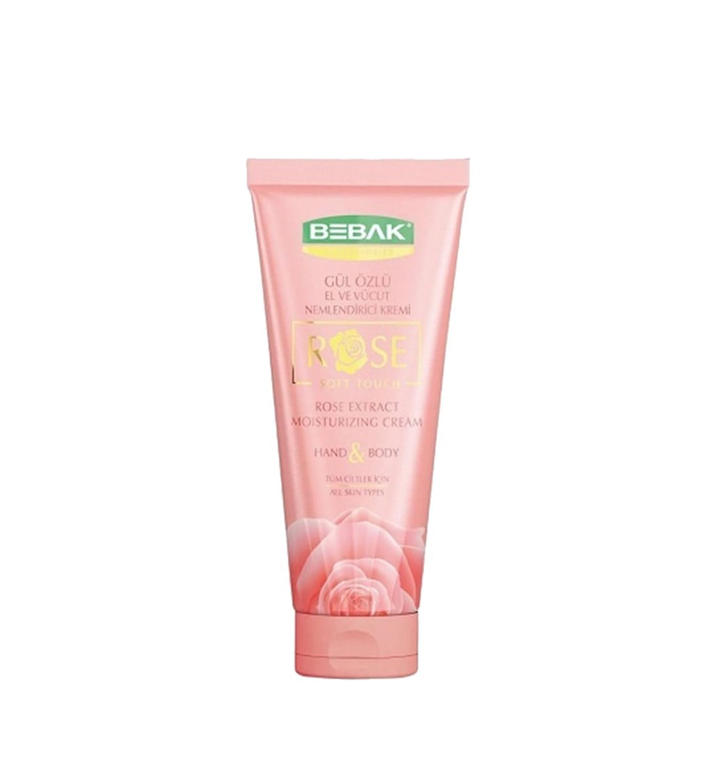 BEBAK GÜL ÖZLÜ EL VE VÜCUT NEMLENDİRİCİ KREM 200ML - TÜP