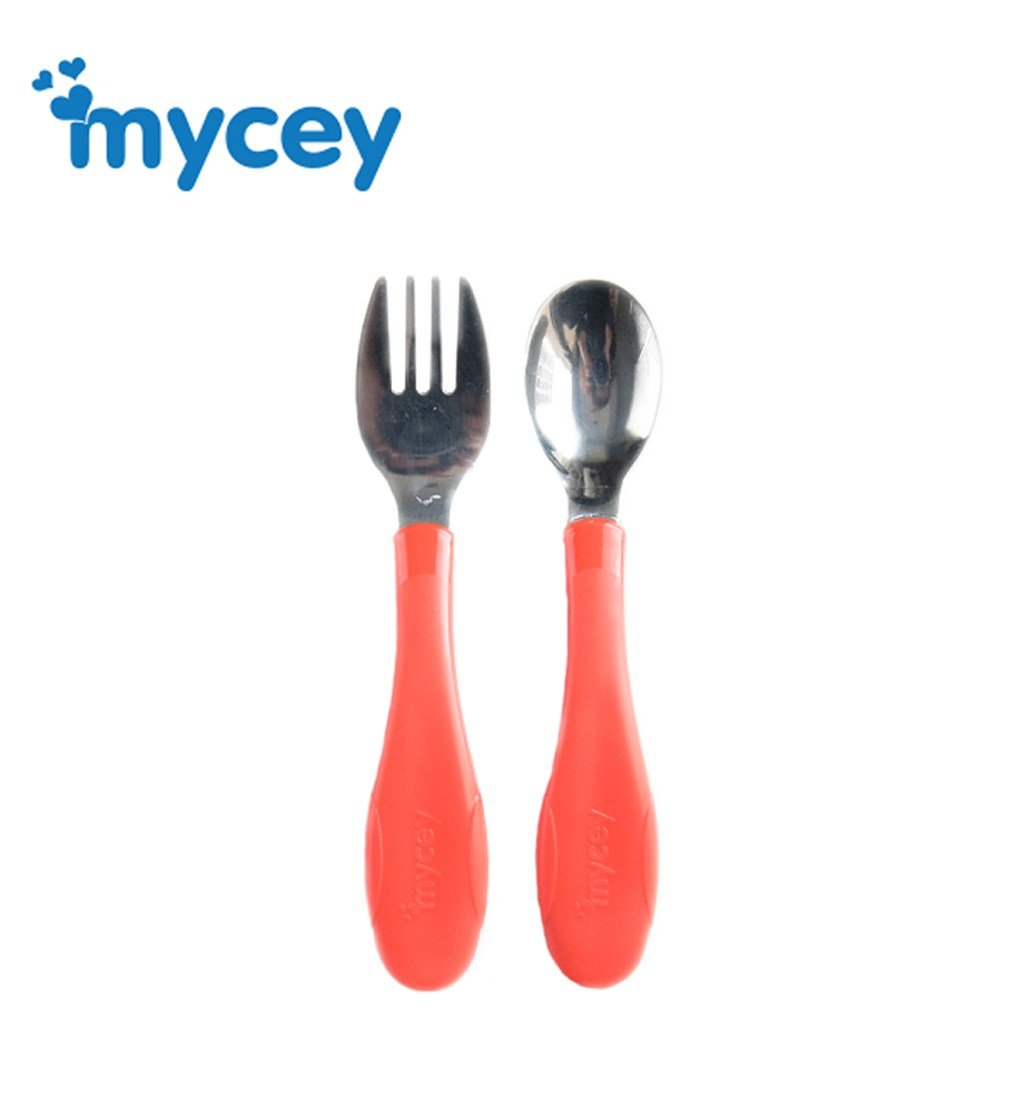 MYCEY PASLANMAZ KAŞIK ÇATAL SETİ - KIRMIZI