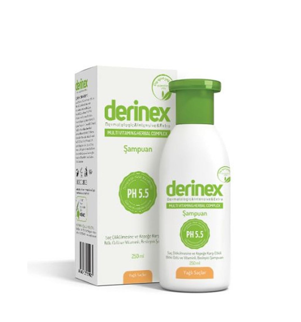 DERİNEX SAÇ BAKIM ŞAMPUANI YAĞLI SAÇLAR İÇİN 250 ML