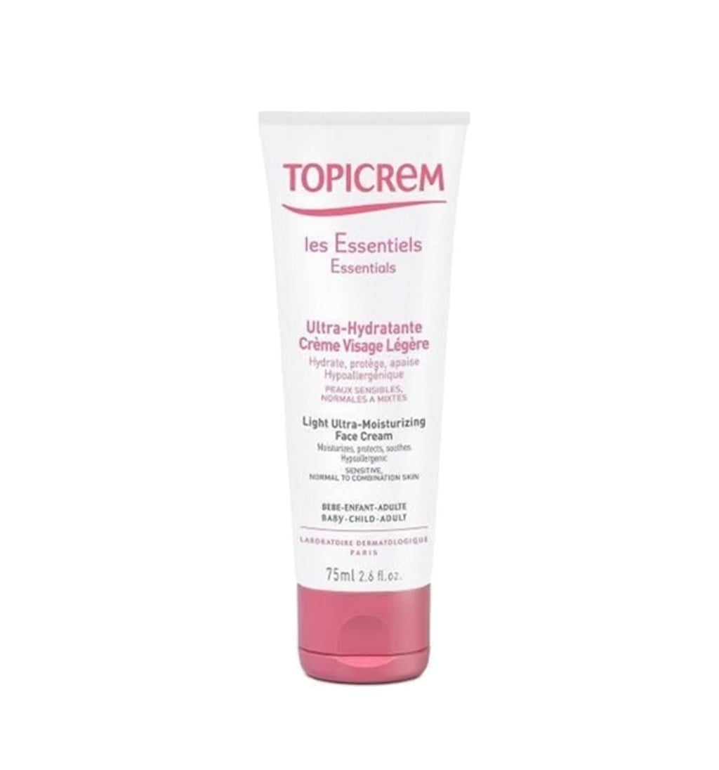 TOPİCREM ULTRA MOİSTURİZİNG FACE LİGHT CREAM 75ML (TEMİZLEME SUYU HEDİYELİ)