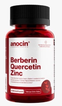 Anocin Berberine Quercetin Zinc 30 Kapsül