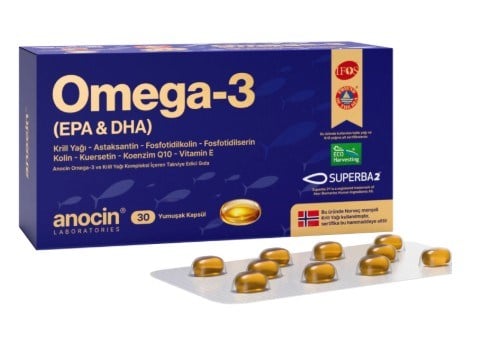 Anocin Omega 3 Complex EPA & DHA 600 mg 30 Kapsül