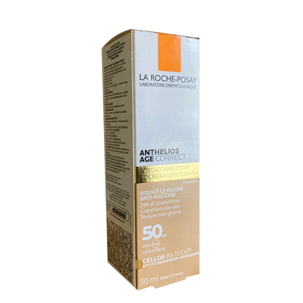 Anthelios Age Correct Renkli SPF 50 50 ml UV Kaynaklı Leke ve Kırışıklık Karşıtı Güneş Koruyucu Yüz Kremi