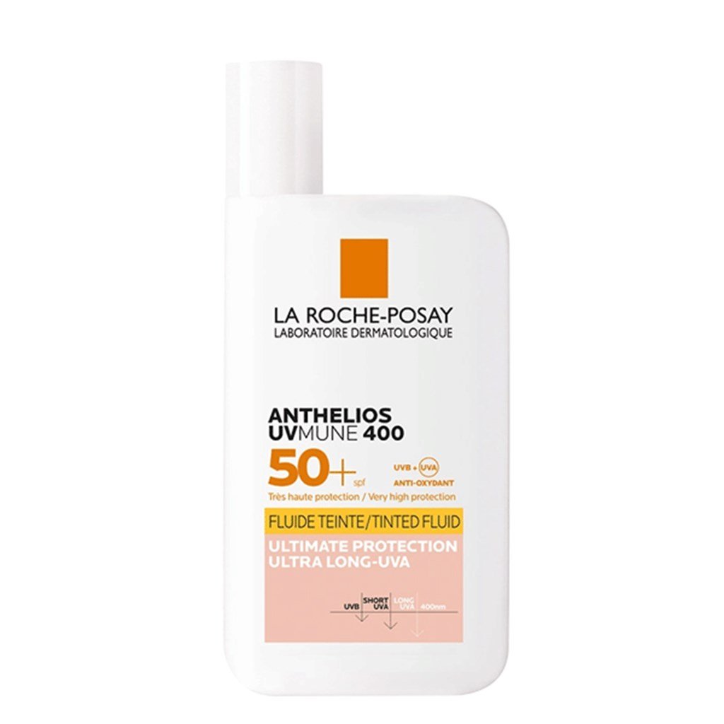 Anthelios Uvmune Fluid Renkli SP50+ 50ml Tüm cilt tipleri için Akışkan Yüz Güneş Koruyucu