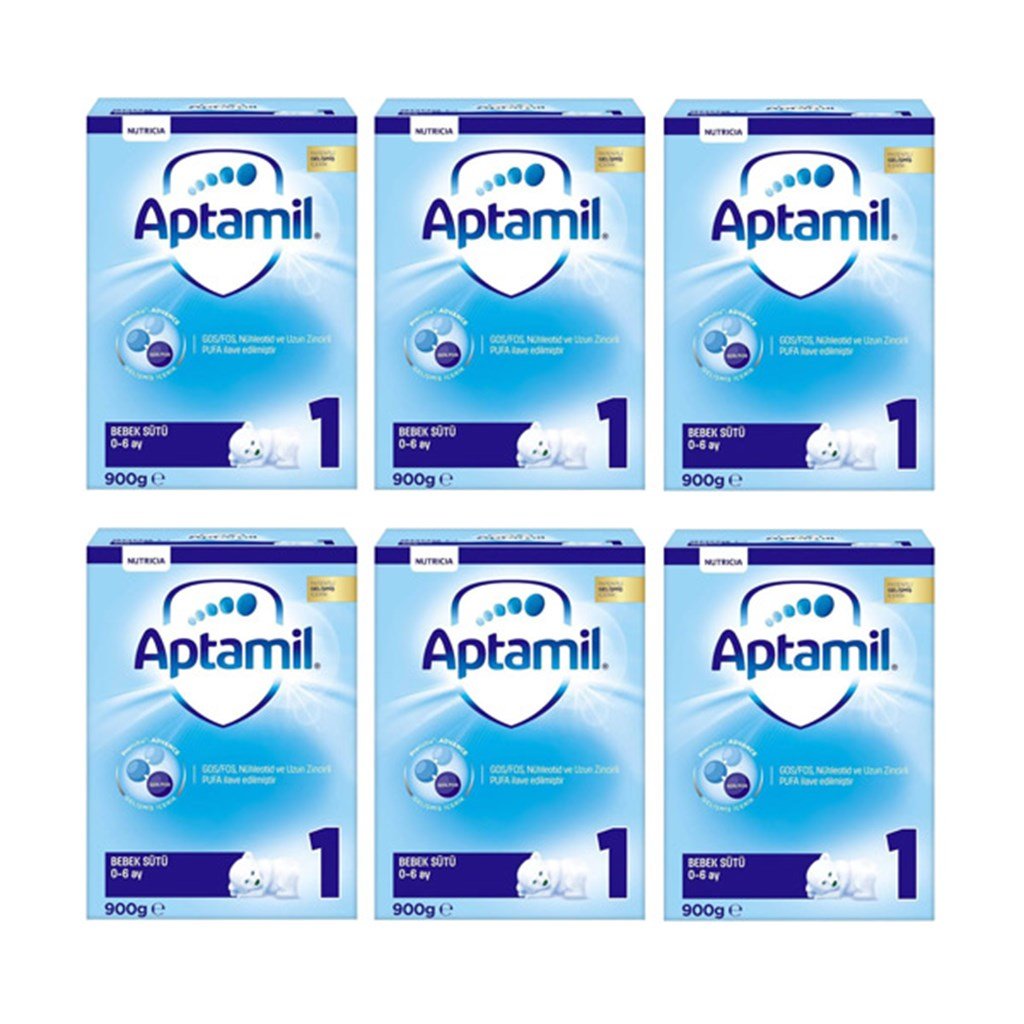 Aptamil 1 Bebek Sütü 900 gr 6'lı Paket