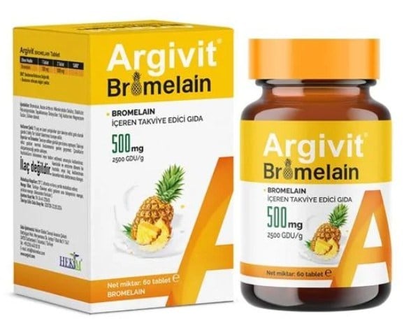 Argivit Bromelain 500 mg 60 Tablet