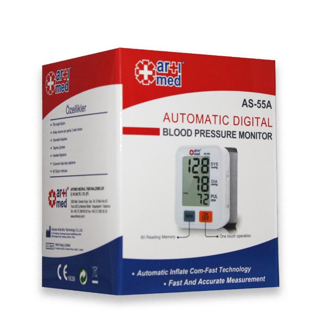 ArtıMed AS-55A Otomatik Digital Bilekten Tansiyon Ölçüm Aleti