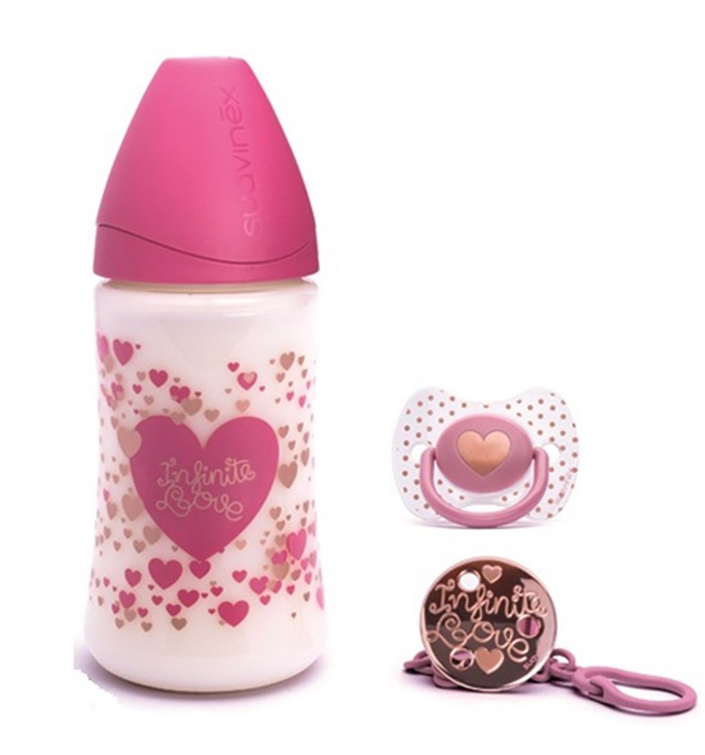 SUAVİNEX HAUTE COUTURE BİBERON SETİ - PEMBE