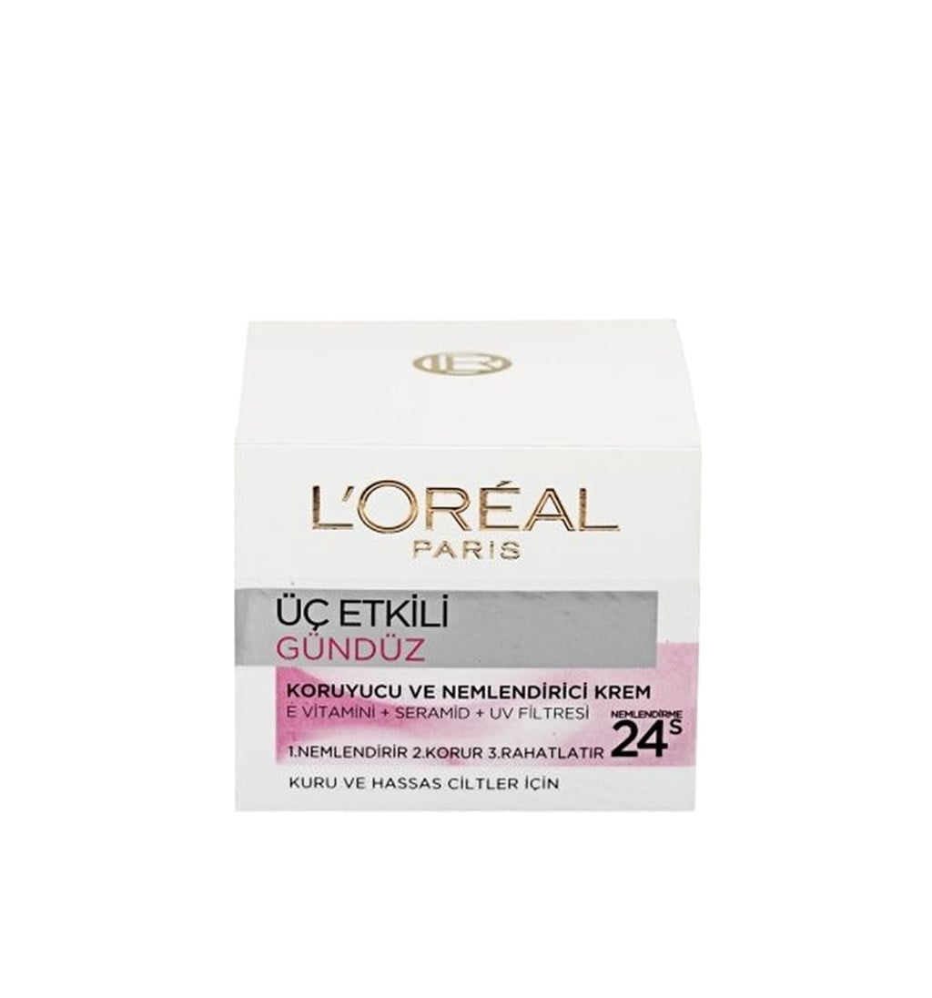 LOREAL PARİS HASSAS CİLTLER İÇİN ETKİLİ GÜNLÜK BAKIM KREMİ 50ML