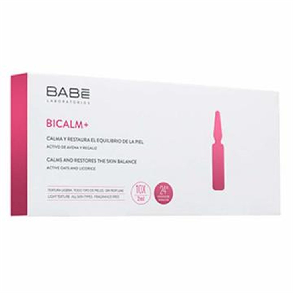 Babe Bicalm+ + Ampul Yatıştırıcı ve Onarıcı Etkili Konsantre Bakım 10 x 2ml