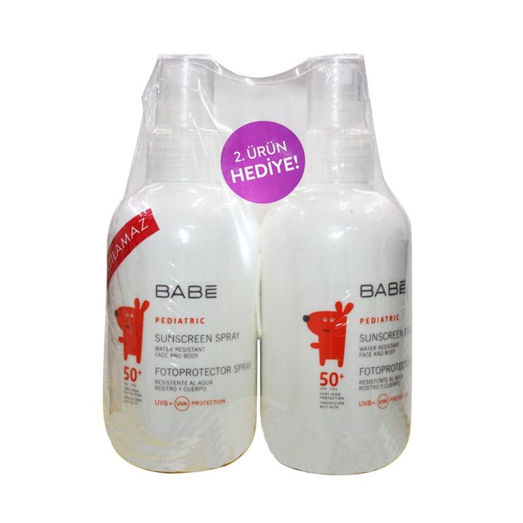Babe Pediatrik Güneş Koruyucu SPF 50+ Sprey + 2.ürün Hediye