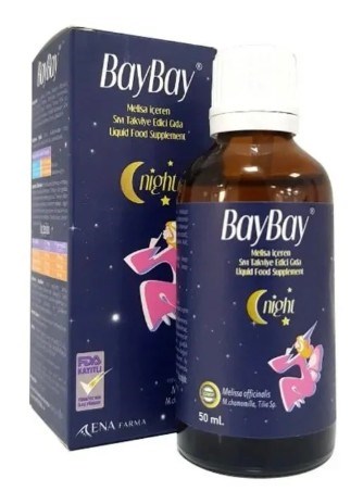 Baybay Night Melisa İçeren Bitkisel Damla 50 ml