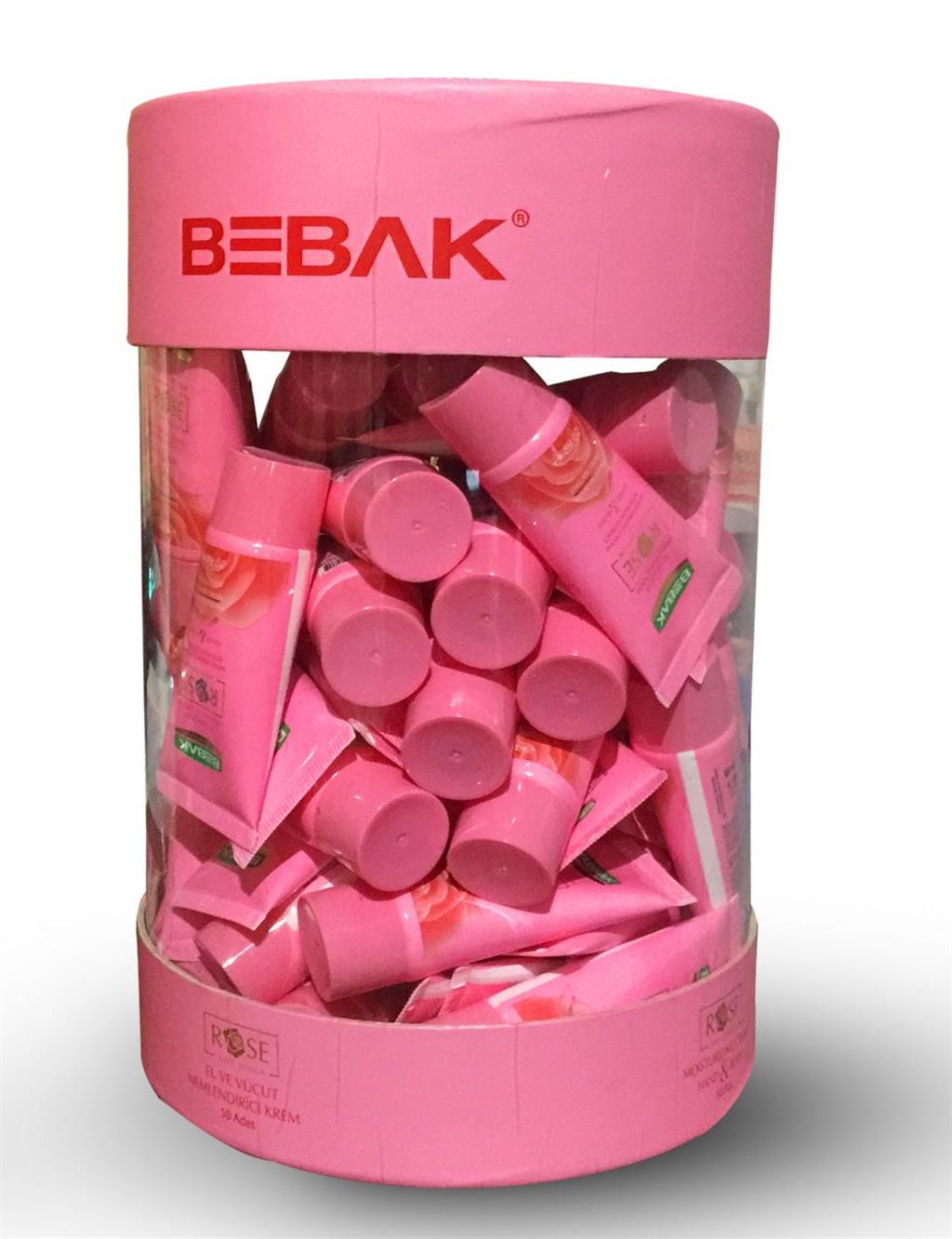 Bebak Gül Özlü El Ve Vücut Nemlendirici 20 ml 50 li Set