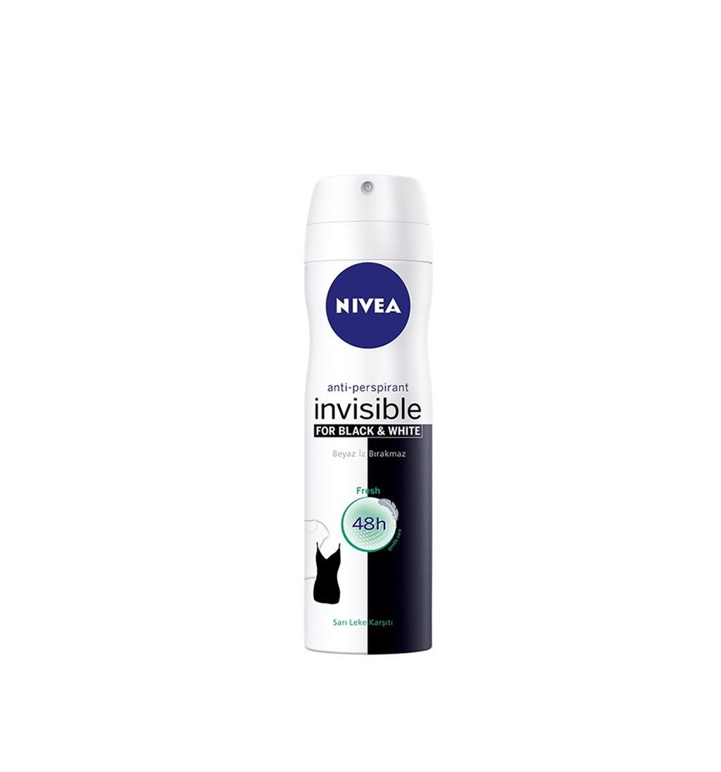 NİVEA İNVİSİBLE BLACK&WHİTE FRESH DEODORANT 150ML (BAYAN)