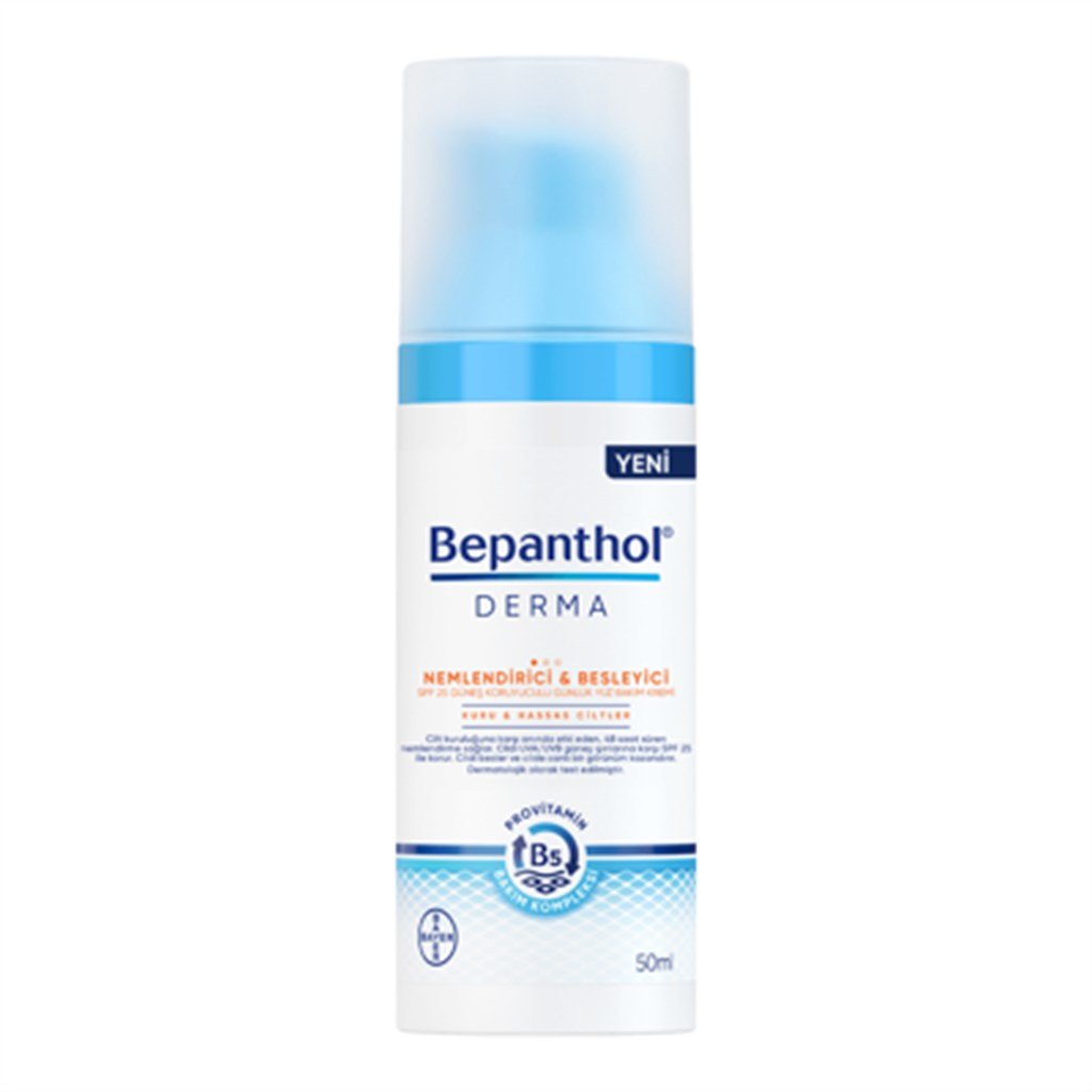 Bepanthol Derma SPF 25 Nemlendirici Besleyici Günlük Yüz Bakım Kremi 50 ml