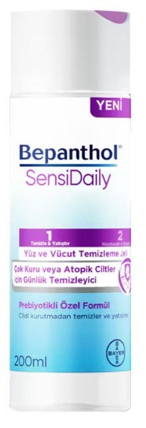 Bepanthol Sensidaily Yüz ve Vücut Temizleme Jeli 200 ml