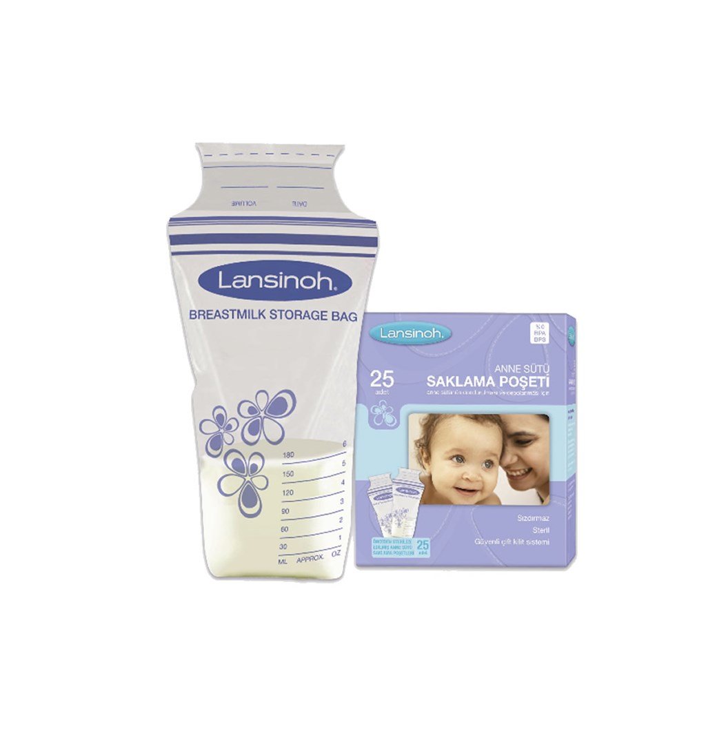 LANSİNOH SÜT SAKLAMA POŞETİ 25'Lİ PAKET