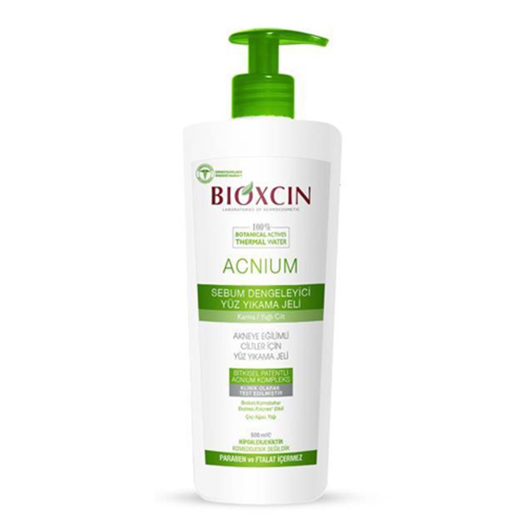 Bioxcin Acnium Sebum Dengeleyici Yüz Yıkama Jeli 500 ml