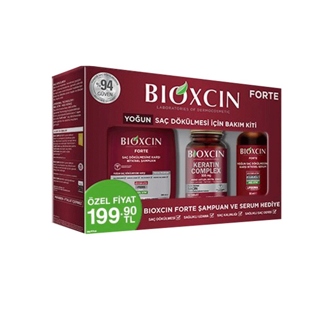 Bioxcin Forte Yoğun Saç Dökülmesi İçin Bakım Kiti