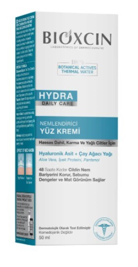 Bioxcin Hydra Nemlendirici Yüz Kremi Karma ve Yağlı Ciltler 50 ml