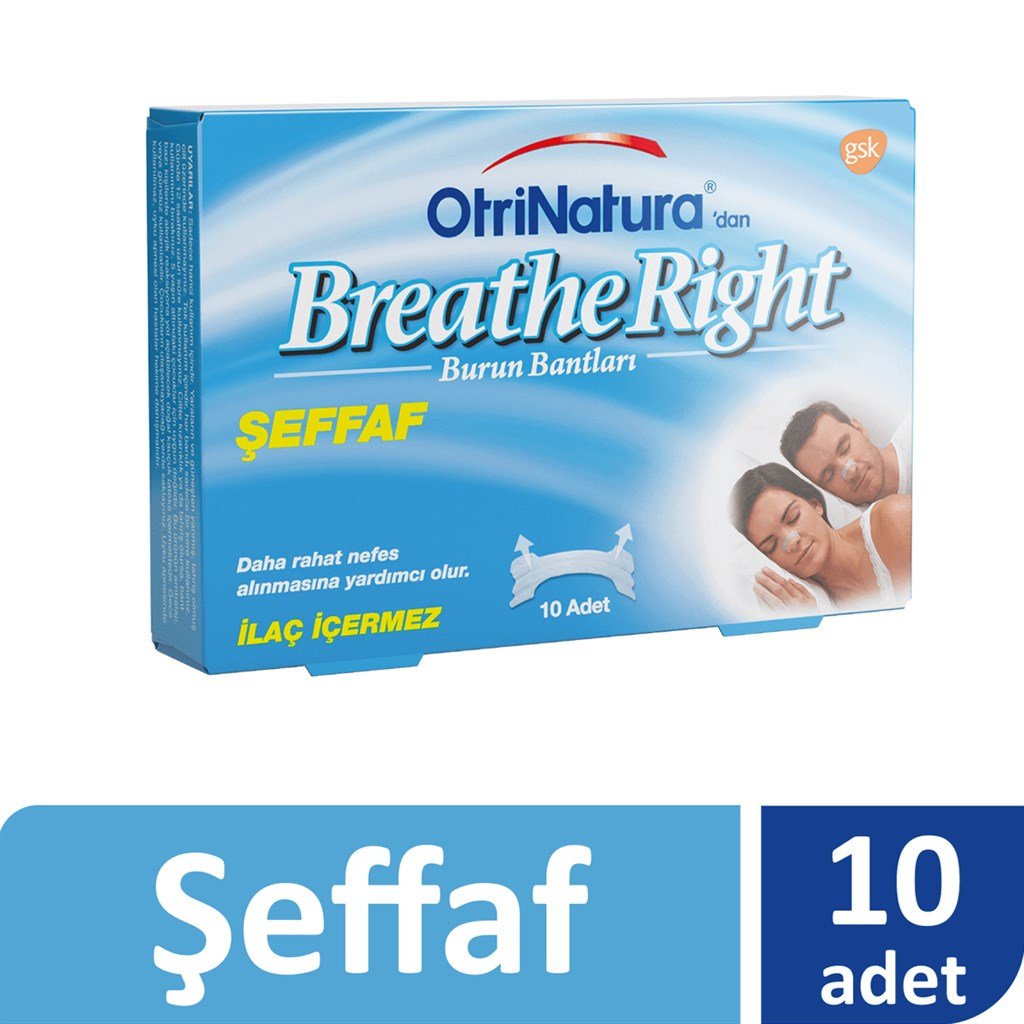 Breathe Right Şeffaf Burun Bandı