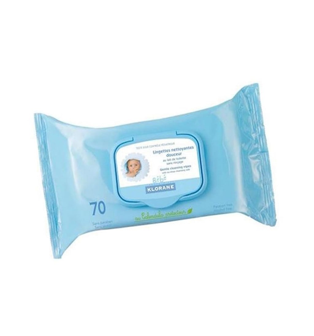 KLORANE BEBE TEMİZLEME MENDİLİ 70Lİ