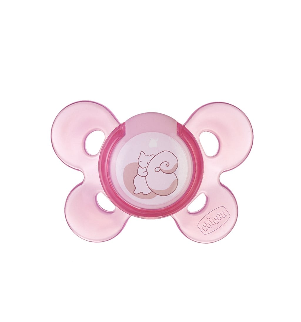 CHİCCO KELEBEK EMZİK 0-6AY - SİLİKON (PEMBE)