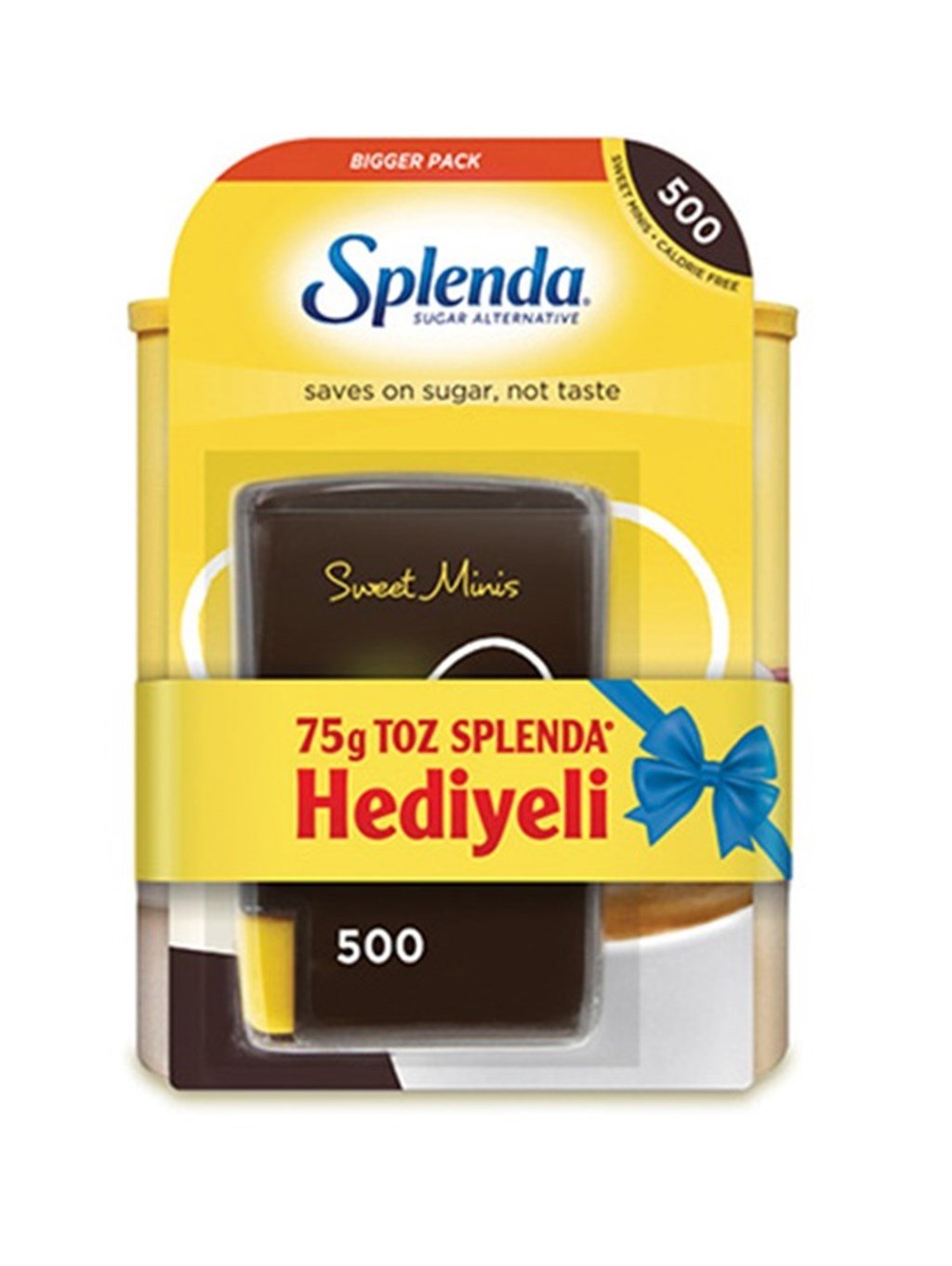 SPLENDA TATLANDIRICI 500 TABLET + 75 G TOZ SPLENDA HEDİYELİ PAKET