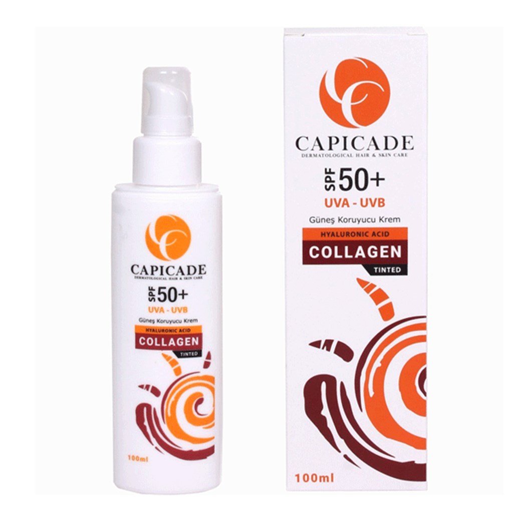 Capicade Collagen Güneş Koruyucu Krem Tinted Spf50+ 100 ml