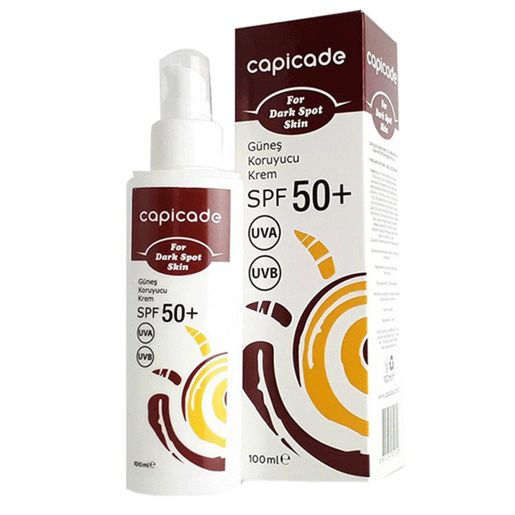 Capicade Güneş Koruyucu Krem Spf50+ Lekeli Ciltler İçin 100 ml