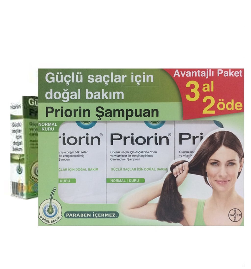 PRİORİN ŞAMPUAN 3 AL 2 ÖDE - KURU VE NORMAL SAÇLAR