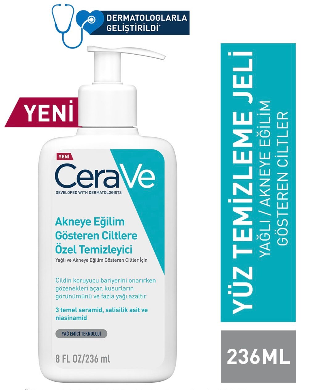 Cerave Akneye Eğilim Gösteren Ciltler Için Özel Temizleyici 236 ml