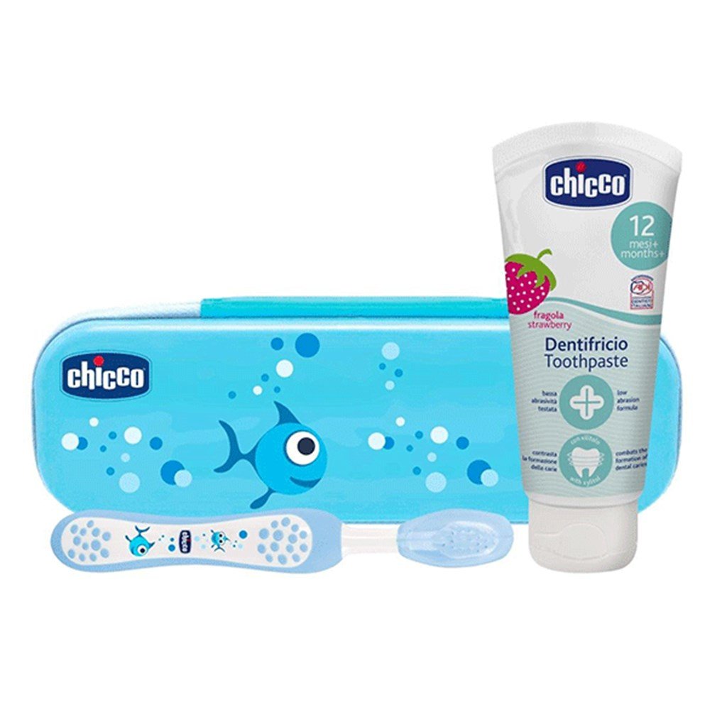 Chicco Diş Macunu + Fırçası Seti 12Ay+ (Mavi)