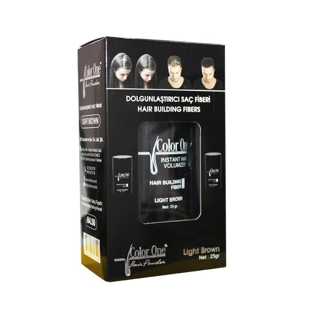 Color One Dolgunlaştırıcı Saç Fiberi Açık Kahve 25gr