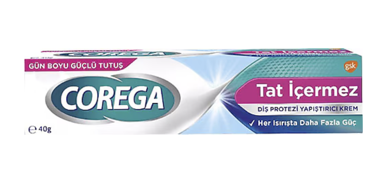 Corega Süper Diş Protezi Yapıştırıcı Tat İçermez Krem 40 gr