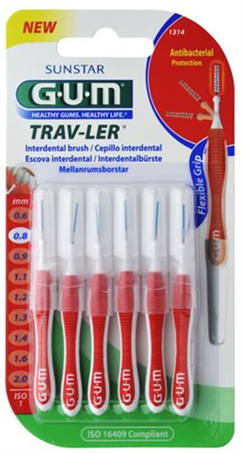 GUM TRAVLER ARAYÜZ FIRÇASI 0,8 MM 1314