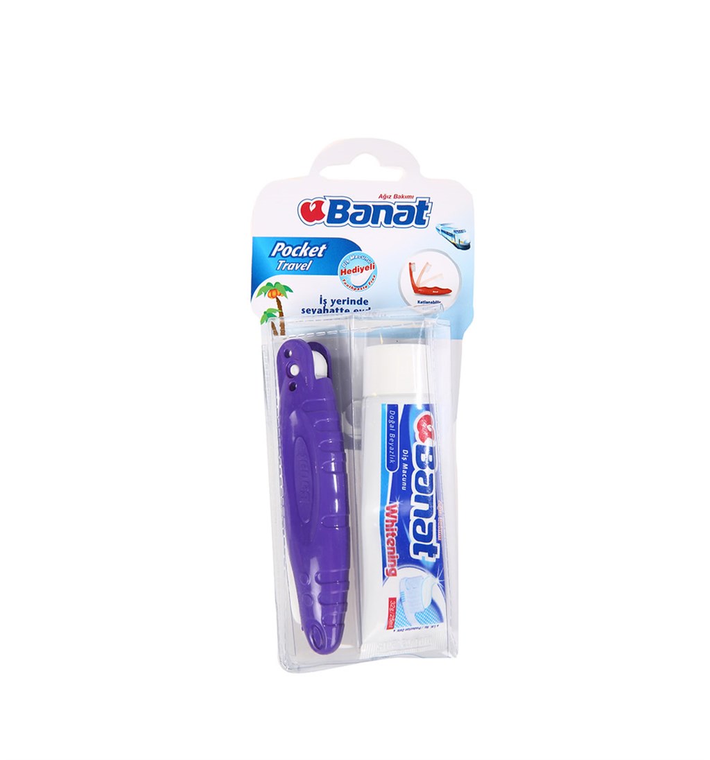 BANAT POCKET TRAVEL DİŞ FIRÇASI + DİŞ MACUNU