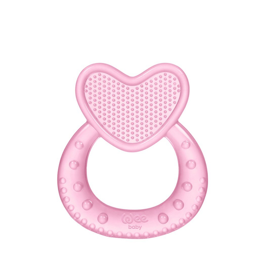WEE BABY KALPLİ SİLİKON DİŞ KAŞIYICI - PEMBE