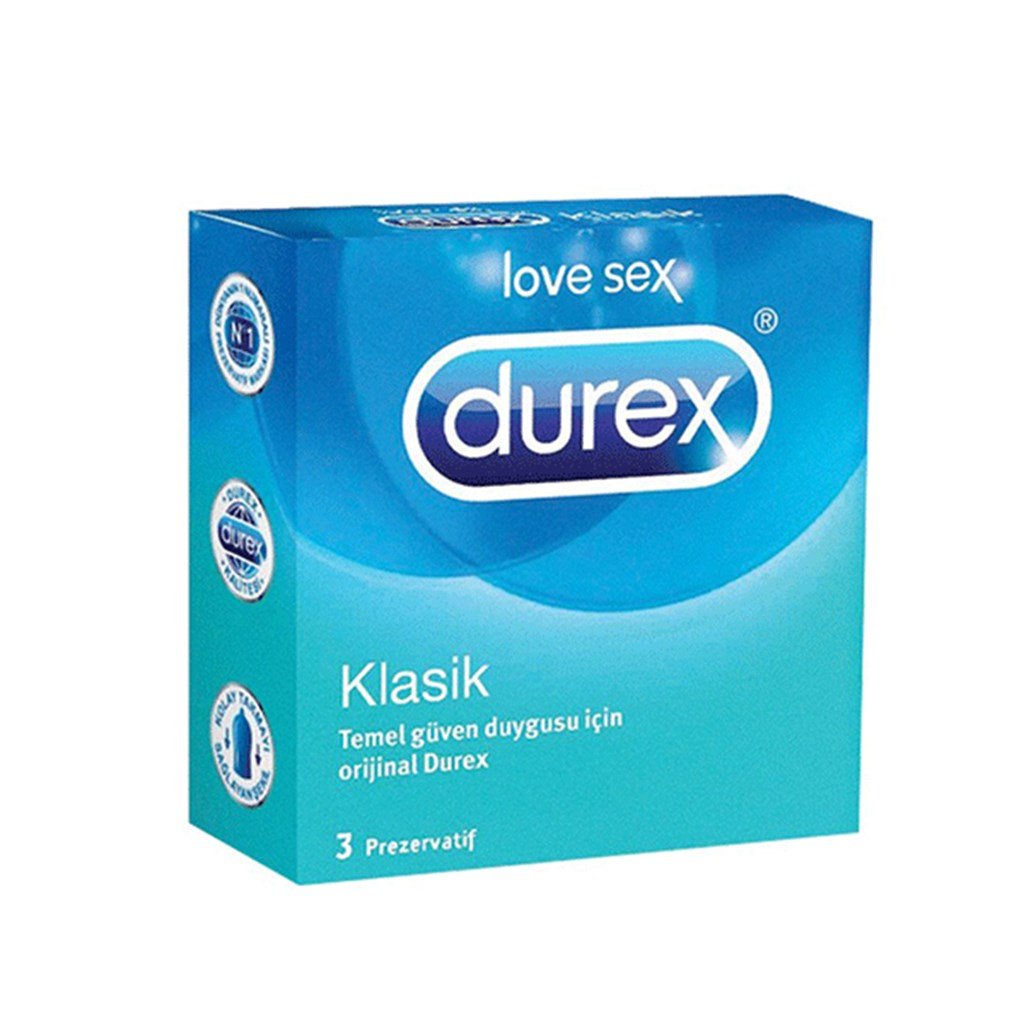 Durex Klasik Prezervatif 3'lü